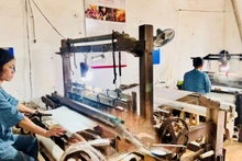 Lao động nghề dệt truyền thống ở nước ta. (Ảnh: HNV)