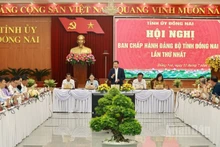 Quang cảnh Hội nghị Ban Chấp hành Đảng bộ tỉnh Đồng Nai.
