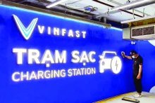 Tỉnh Thái Nguyên đã lắp đặt 131 trạm sạc xe điện. (Ảnh HẰNG NGA)