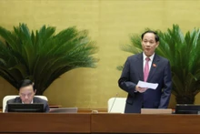 Phó Chủ tịch Quốc hội Trần Quang Phương phát biểu. (Ảnh: DUY LINH)