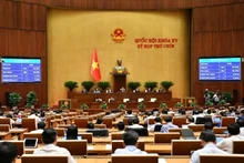 Quang cảnh phiên họp Quốc hội biểu quyết thông qua Nghị quyết về Chương trình giám sát của Quốc hội năm 2026. (Ảnh VPQH)