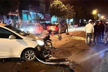 Hiện trường vụ tai nạn.