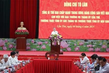 Tổng Bí thư Tô Lâm phát biểu. (Ảnh: Thống Nhất – TTXVN)