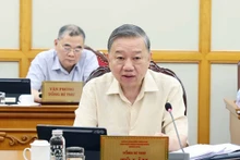 Tổng Bí thư Tô Lâm phát biểu tại cuộc họp. (Ảnh: TTXVN)