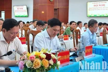 Đại biểu tham dự Hội nghị tổng kết phong trào thi đua “Dân vận khéo” giai đoạn 2020-2025 tại Cà Mau.