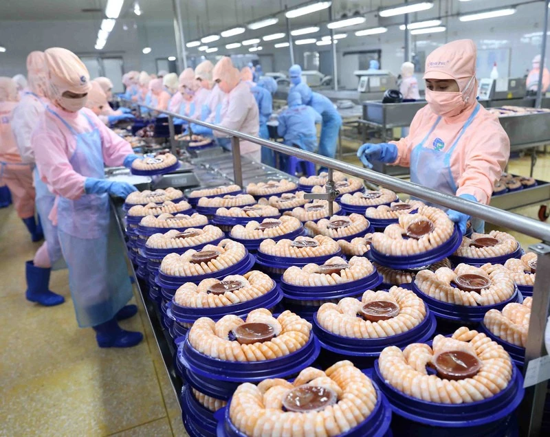 Các mặt hàng tôm chế biến sâu của Việt Nam được nhiều nước ưa chuộng.