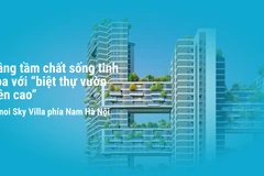 Nâng tầm chất sống tinh hoa với “biệt thự vườn trên cao” Hanoi Sky Villa phía Nam Hà Nội