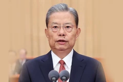Ủy viên trưởng Ủy ban Thường vụ Nhân đại toàn quốc Trung Quốc Triệu Lạc Tế. (Ảnh: THX/TTXVN)