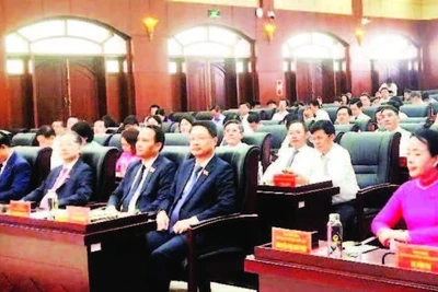 Quang cảnh tại kỳ họp thứ nhất của Hội đồng nhân dân thành phố Đà Nẵng khóa 10, nhiệm kỳ 2021-2026.