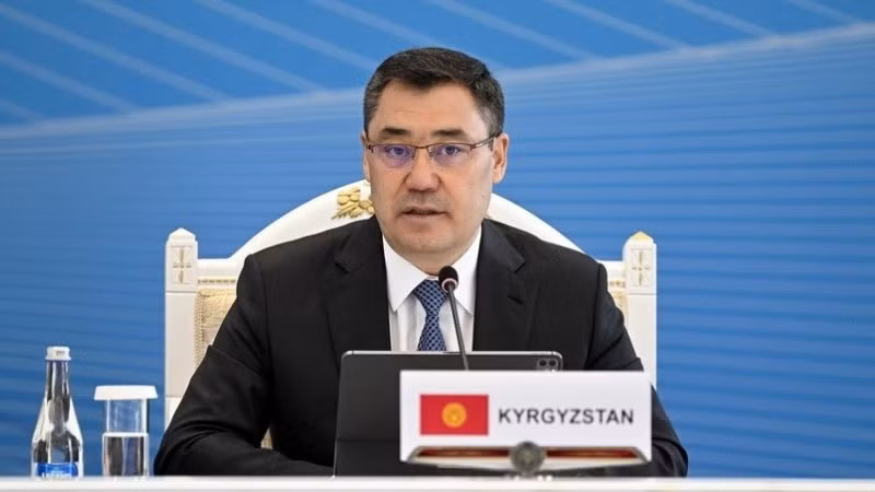 Tổng thống Kyrgyzstan Sadyr Japarov. (Ảnh: THX/TTXVN)