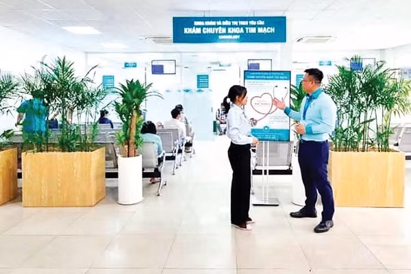 Khu vực điều trị theo yêu cầu tại Bệnh viện Nhân dân 115.