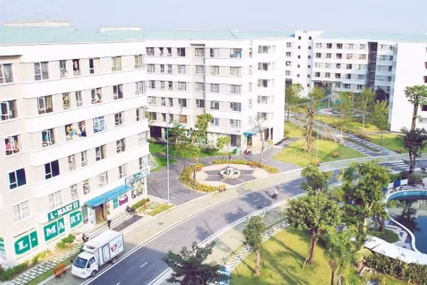 Khu nhà ở xã hội Đặng Xá tại Hà Nội - một trong những dự án nhà ở xã hội đã đưa vào sử dụng.