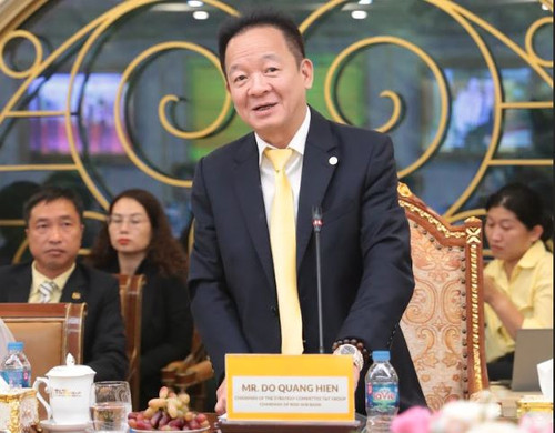 Ông Đỗ Quang Hiển, Chủ tịch Ủy ban Chiến lược Tập đoàn T&T Group phát biểu tại sự kiện.