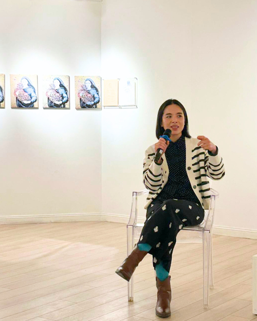 Hoạ sĩ Dương Thùy Dương chia sẻ về quá trình sáng tác.