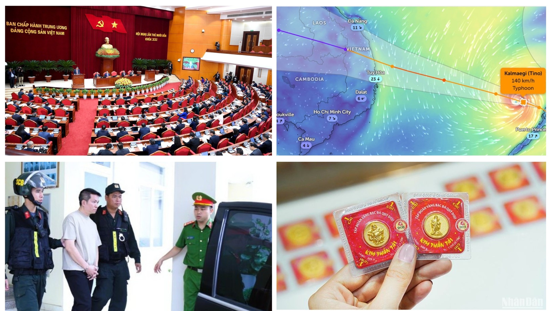 Tin nổi bật ngày 5/11: Khai mạc Hội nghị lần thứ 14 Ban Chấp hành Trung ương Đảng khóa XIII; Bão số 13 tăng cấp, giật cấp 17 ở Biển Đông