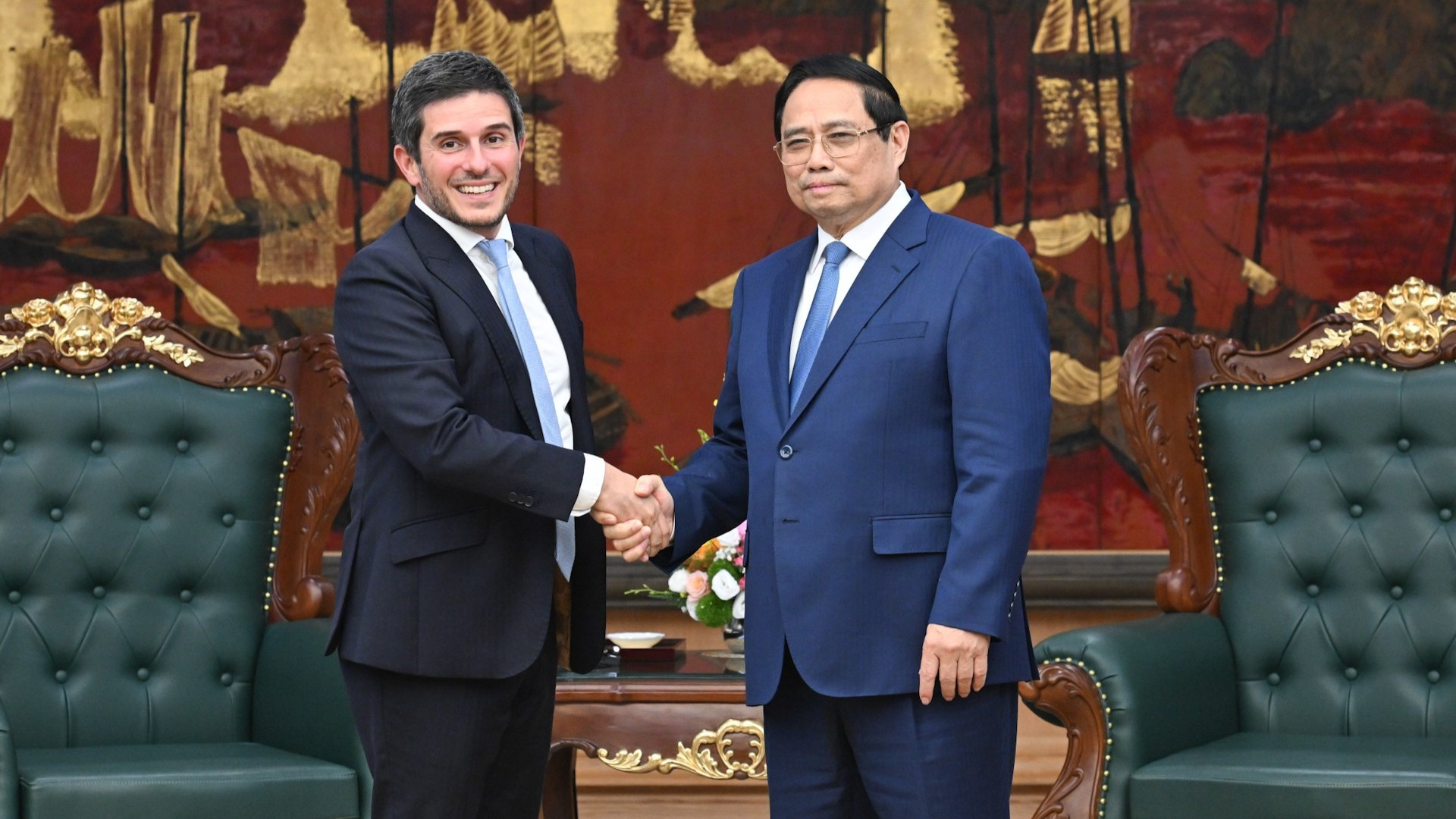 Thủ tướng Phạm Minh Chính tiếp ông Gerald Toledano.