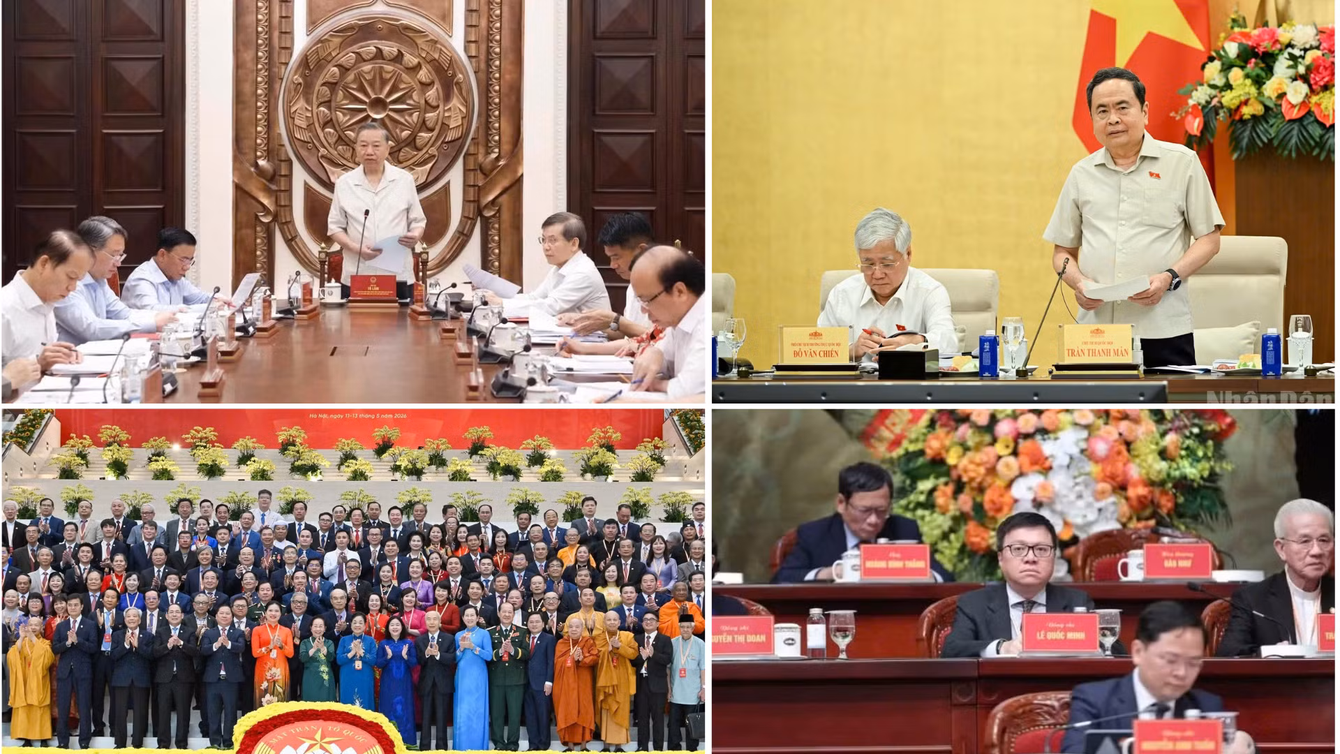 Tin nổi bật ngày 13/5: Kiện toàn các ban chỉ đạo của Trung ương về hoàn thiện thể chế, pháp luật và cải cách tư pháp; Bế mạc Đại hội đại biểu toàn quốc Mặt trận Tổ quốc Việt Nam lần thứ XI