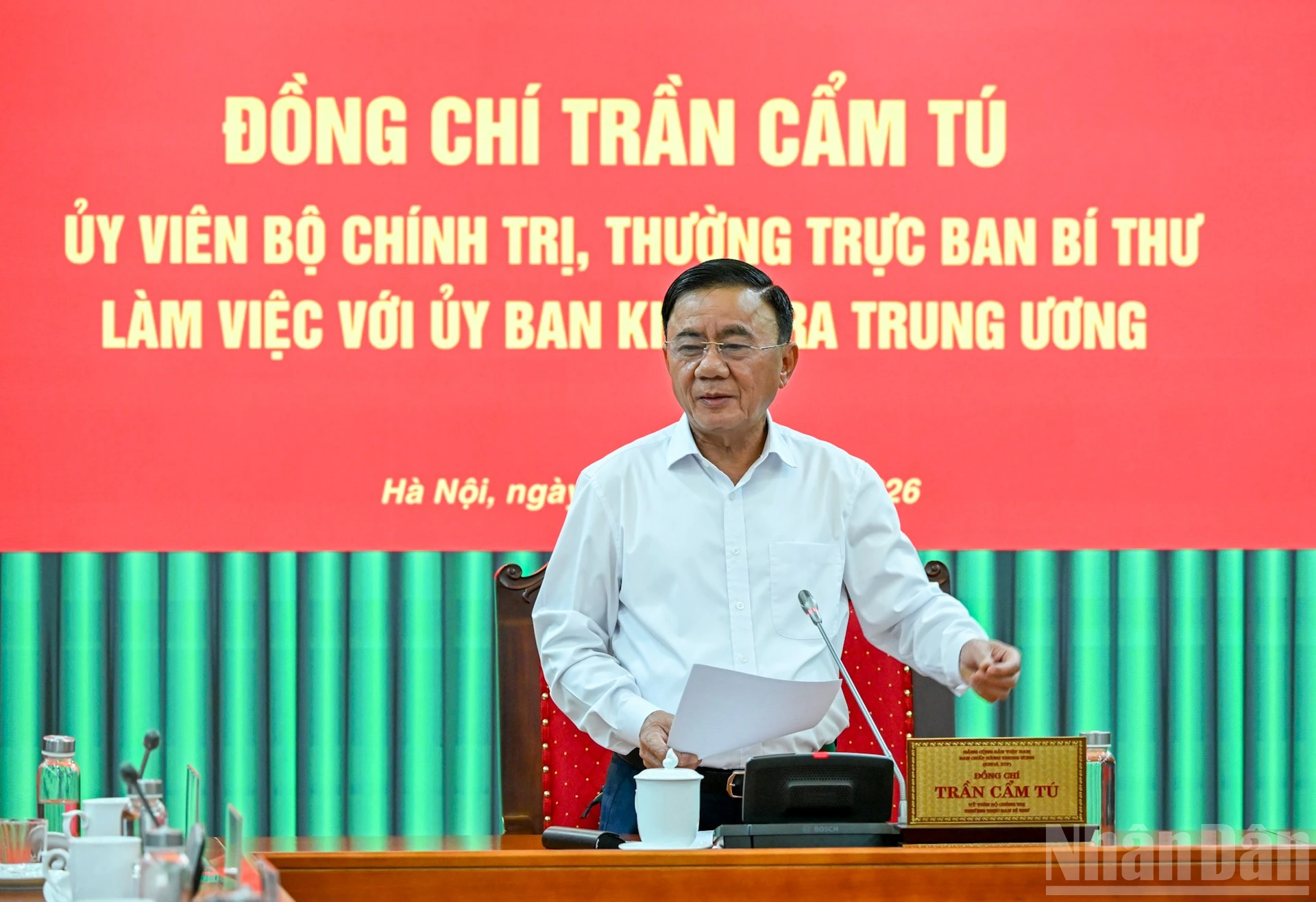 Thường trực Ban Bí thư làm việc với Ủy ban Kiểm tra Trung ương
