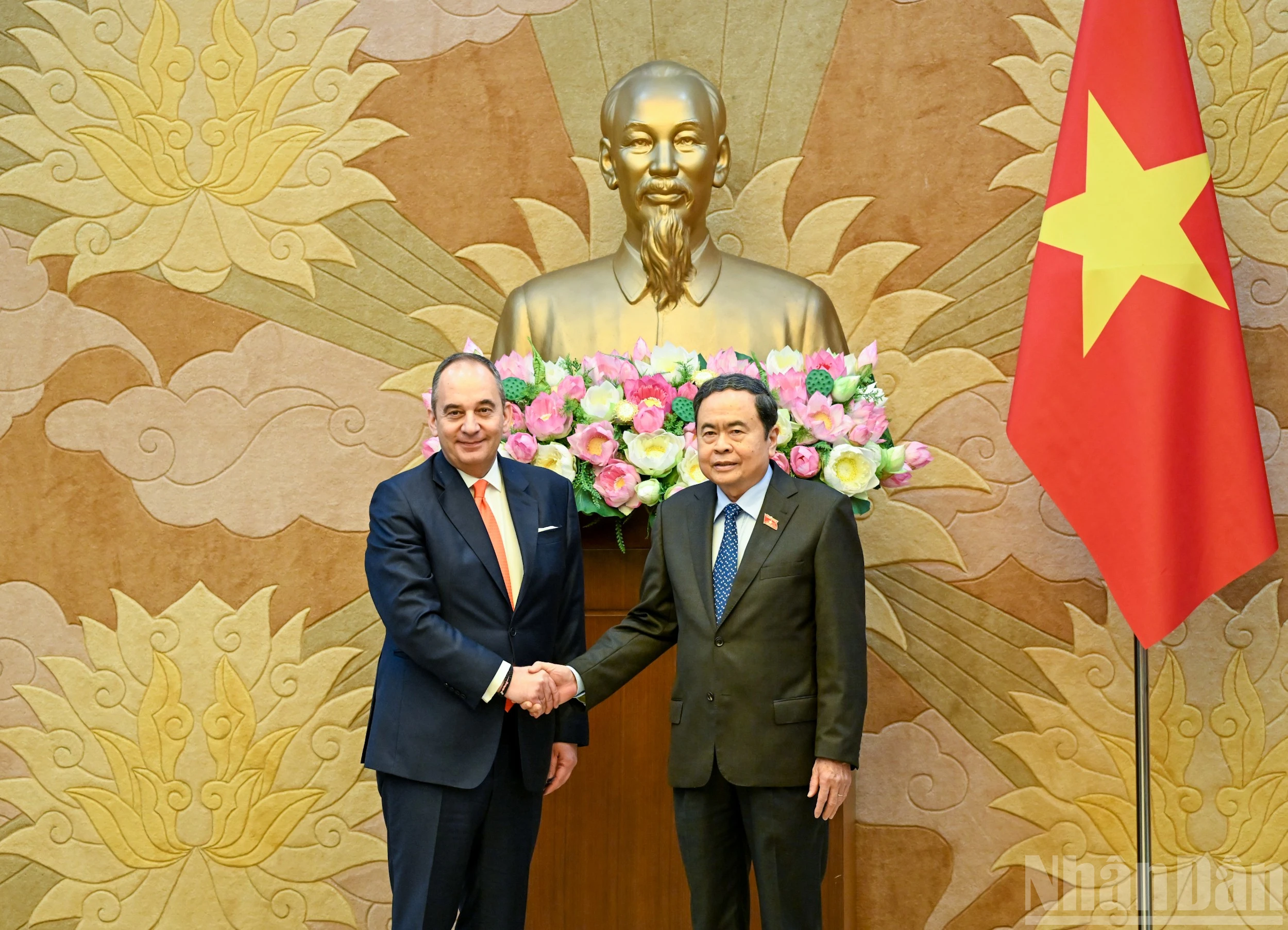 Chủ tịch Quốc hội Trần Thanh Mẫn tiếp Phó Chủ tịch thứ nhất Quốc hội Hy Lạp Ioannis Plakiotakis