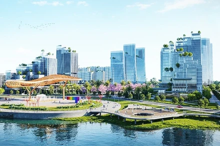 Không gian sinh thái tại Khu đô thị du lịch Đại Phước.