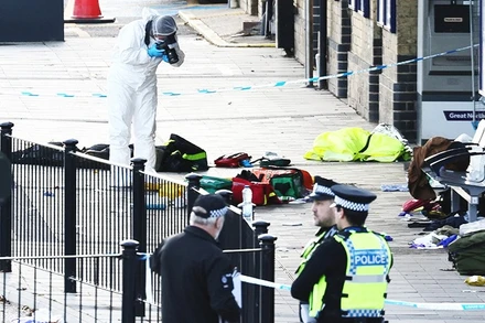 Cảnh sát phong tỏa hiện trường vụ việc. Ảnh: ABC NEWS