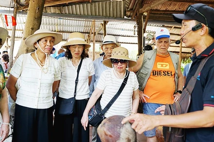 Các làng nghề, các sản phẩm địa phương, hệ sinh thái kinh tế nông thôn đang được gắn với du lịch và văn hóa. Ảnh: NAM HẢI