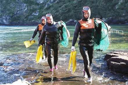 Những hải nữ nổi tiếng đảo Jeju hầu hết đã bước qua tuổi trung niên. Ảnh: CNN