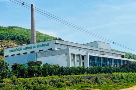 Nhà máy xử lý chất thải rắn sinh hoạt Bắc Quảng Nam, tỉnh Quảng Nam. (Ảnh: ANH QUÂN-ĐỖ VẠN)