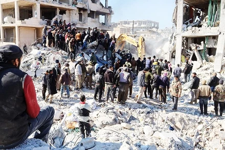 Hàng triệu người dân Syria vẫn đang cần hỗ trợ nhân đạo sau xung đột. Ảnh: REUTERS