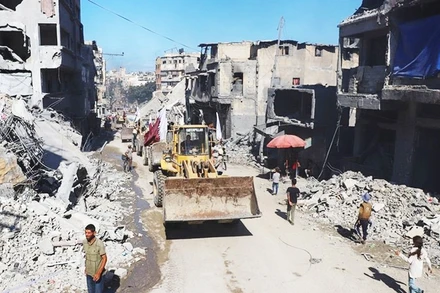 Xây dựng lại Gaza cần nhiều nguồn lực và sự giúp sức của cộng đồng quốc tế. Ảnh: REUTERS