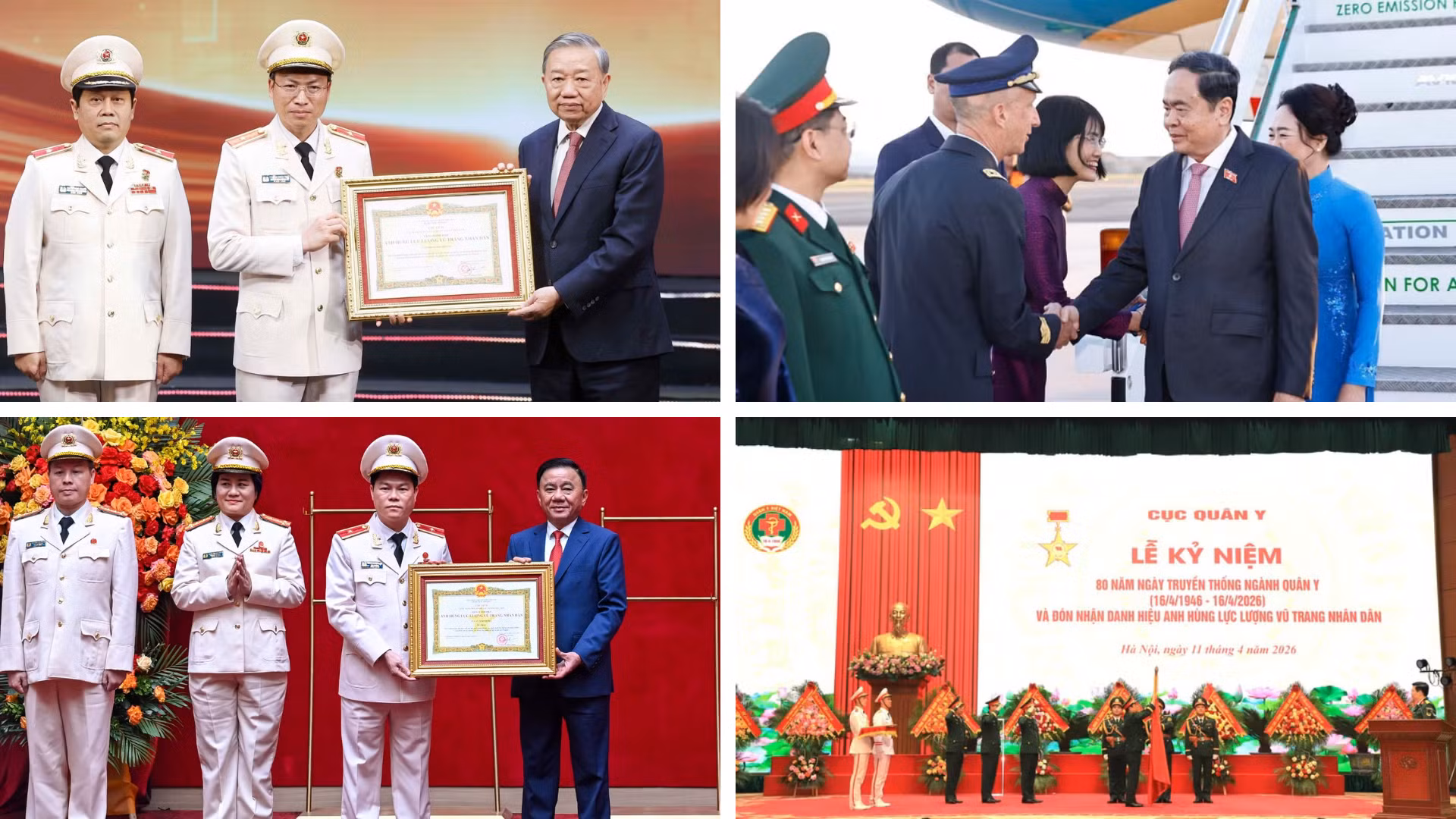 Tin nổi bật ngày 11/4: Kỷ niệm 80 năm Ngày truyền thống lực lượng Tham mưu Công an; Chủ tịch Quốc hội Trần Thanh Mẫn bắt đầu thăm chính thức Cộng hòa Italia