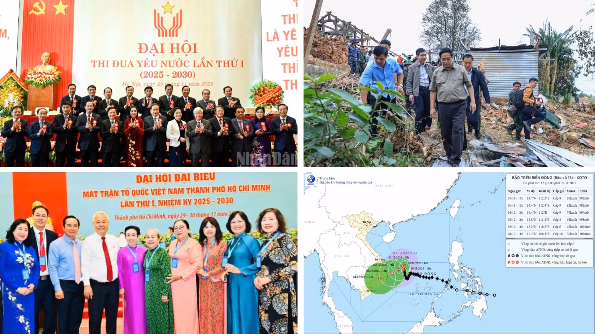 Tin nổi bật ngày 29/11: Thủ tướng Phạm Minh Chính thăm, động viên người dân tại "rốn lũ" Hòa Thịnh, tỉnh Đắk Lắk; đợt lũ lịch sử ở miền nam Thái Lan khiến 145 người thiệt mạng