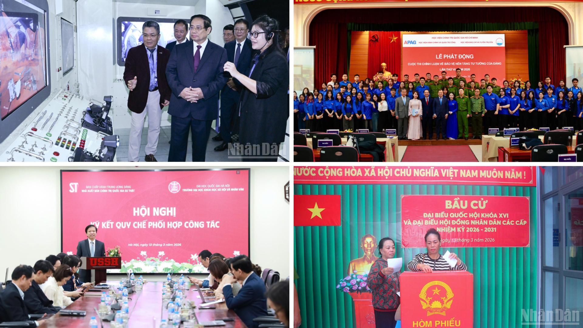 Tin nổi bật ngày 13/3: Từng bước hình thành hệ sinh thái ứng dụng công nghệ vũ trụ của Việt Nam; Phát động Cuộc thi Chính luận về bảo vệ nền tảng tư tưởng của Đảng lần thứ sáu; Giá vàng giảm mạnh