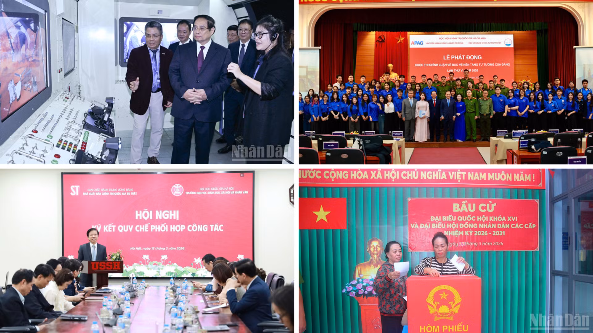 Tin nổi bật ngày 13/3: Từng bước hình thành hệ sinh thái ứng dụng công nghệ vũ trụ của Việt Nam; Phát động Cuộc thi Chính luận về bảo vệ nền tảng tư tưởng của Đảng lần thứ sáu; Giá vàng giảm mạnh