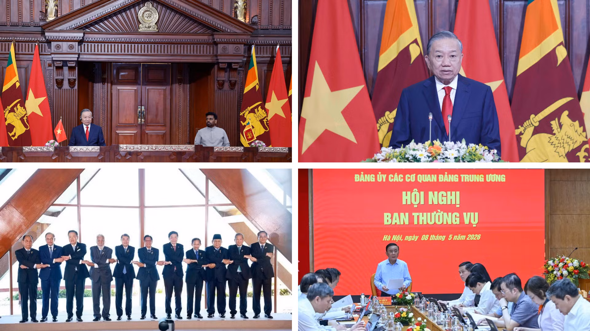 Tin nổi bật ngày 8/5: Tổng Bí thư, Chủ tịch nước Tô Lâm hội đàm với Tổng thống Sri Lanka; ASEAN ứng phó với khủng hoảng năng lượng