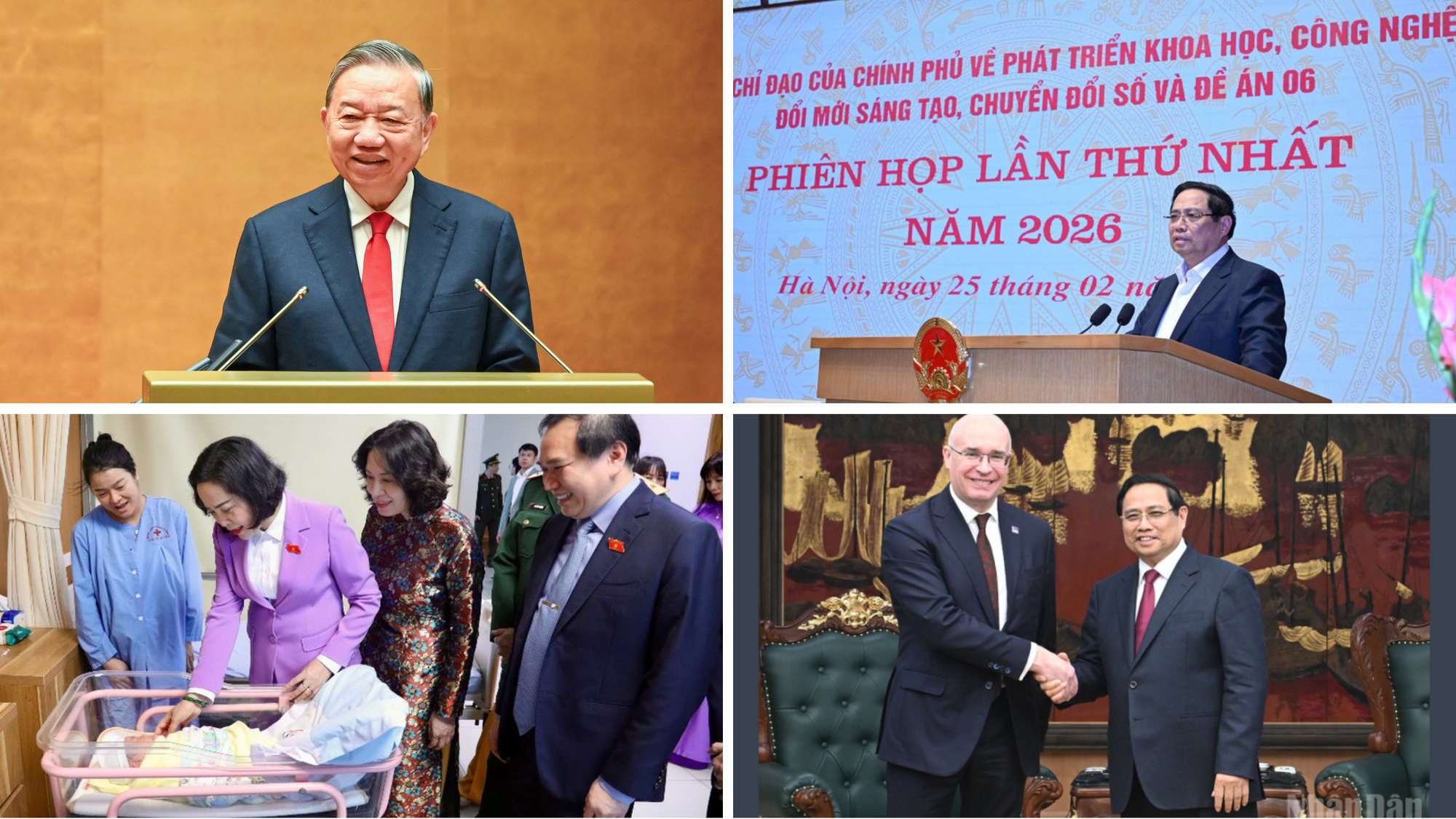 Tin nổi bật ngày 25/2: Hội nghị toàn quốc quán triệt, triển khai thực hiện Nghị quyết số 79-NQ/TW và Nghị quyết số 80-NQ/TW của Bộ Chính trị; Coi trọng khoa học công nghệ, đổi mới sáng tạo là nền tảng thúc đẩy tăng trưởng nhanh, bền vững