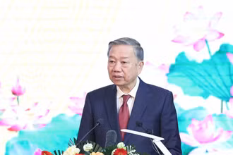 Tổng Bí thư Tô Lâm phát biểu tại lễ kỷ niệm.