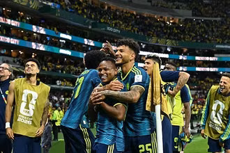 Đội tuyển Colombia (trong trận ra quân gặp Uzbekistan) đang hướng tới chiến thắng thứ hai liên tiếp để sớm định đoạt tấm vé đi tiếp tại bảng K. (Ảnh: FIFA)