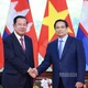 Thủ tướng Phạm Minh Chính và Chủ tịch Đảng Nhân dân Campuchia, Chủ tịch Thượng viện Campuchia Hun Sen.