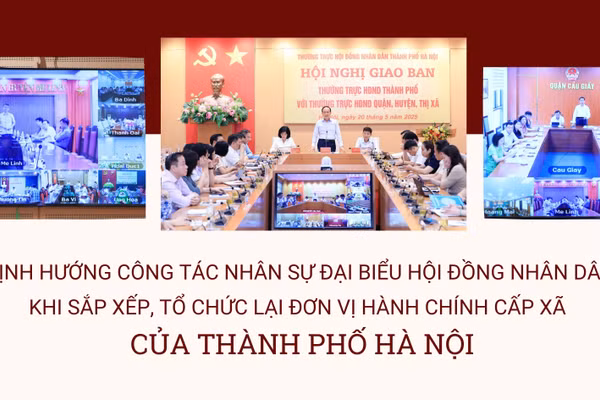 Định hướng công tác nhân sự đại biểu Hội đồng nhân dân khi sắp xếp, tổ chức lại đơn vị hành chính cấp xã của thành phố Hà Nội