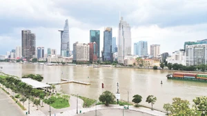 Khu vực trung tâm phường Sài Gòn với nhiều cao ốc văn phòng nằm trong quy hoạch Trung tâm tài chính quốc tế Việt Nam tại Thành phố Hồ Chí Minh. (Ảnh THẾ ANH)