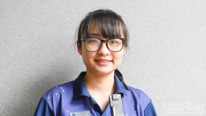 Bí thư Chi bộ lưu học sinh, Chủ tịch Hội Sinh viên Việt Nam tại Thái Lan Phạm Nguyễn Như Quỳnh. (Ảnh: MINH THẮNG)