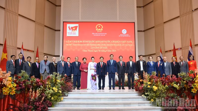 Các đại biểu tham dự lễ kỷ niệm 80 năm Quốc khánh.