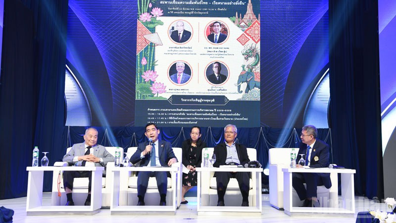 Tọa đàm "Vai trò của người Thái gốc Việt: Cầu nối bền vững cho quan hệ Thái Lan-Việt Nam”. (Ảnh: XUÂN SƠN)