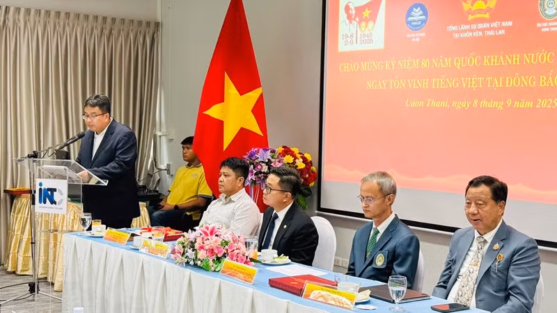 Ngày tôn vinh tiếng Việt tại vùng Đông Bắc Thái Lan. (Ảnh: CTV)