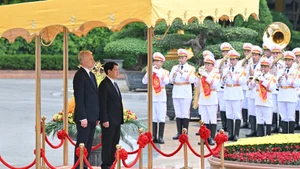 Chủ tịch nước Lương Cường chủ trì Lễ đón Tổng thống Litva thăm chính thức Việt Nam.