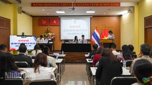 Toàn cảnh Đại hội đại biểu Hội Sinh viên Việt Nam tại Thái Lan khóa IV. (Ảnh: XUÂN SƠN)