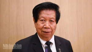 Ông Cao Tất Minh, Chủ tịch Hội Người Thái gốc Việt tỉnh Khon Kaen. (Ảnh: MINH THẮNG)