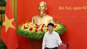 Chủ tịch nước Lương Cường phát biểu kết luận tại phiên họp.