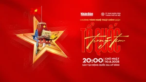 Poster giới thiệu chương trình nghệ thuật Tổ quốc trong tim.